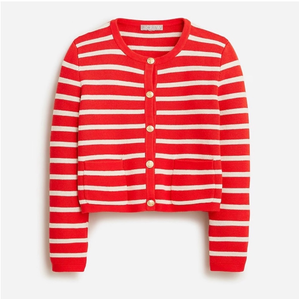 J. Crew lady jacket in red